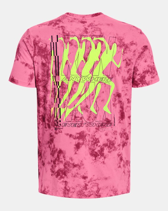 Men's UA Run Anywhere Short Sleeve T-Shirt in Pink image number 5